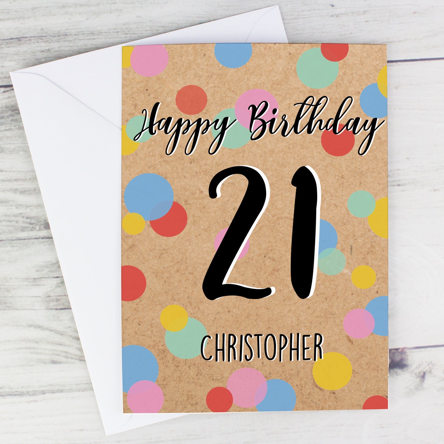 Personalised Colour Confetti Birthday Card - image 3