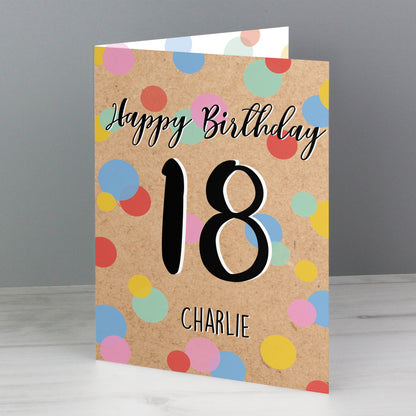 Personalised Colour Confetti Birthday Card - image 5