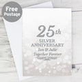 Personalised 25th Silver Anniversary Card from Heartfelt Gifts