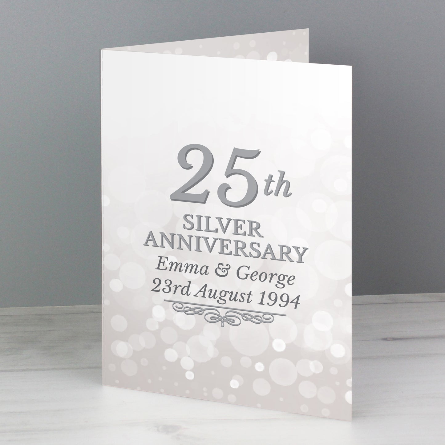 Personalised 25th Silver Anniversary Card - image 5