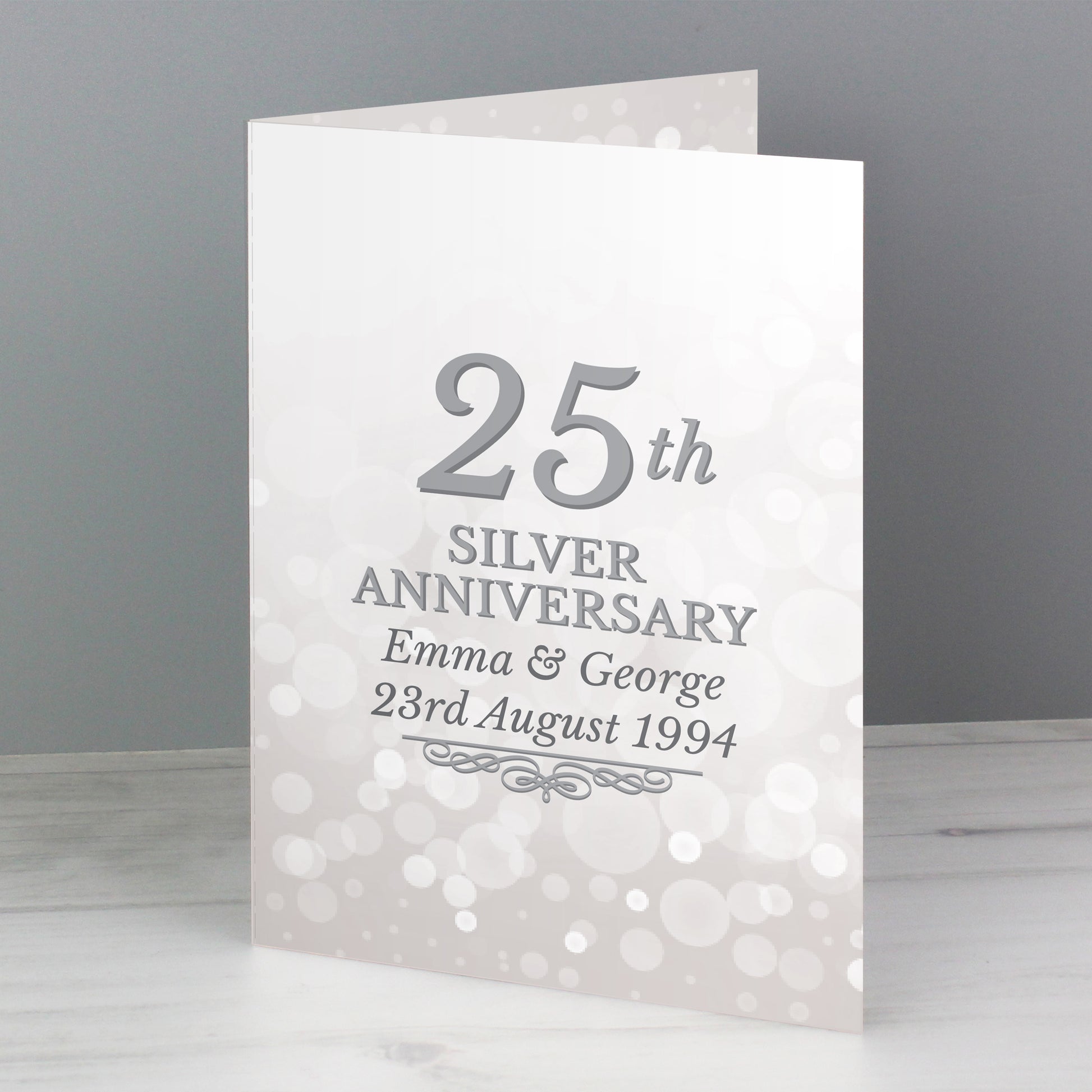 Personalised 25th Silver Anniversary Card - image 5