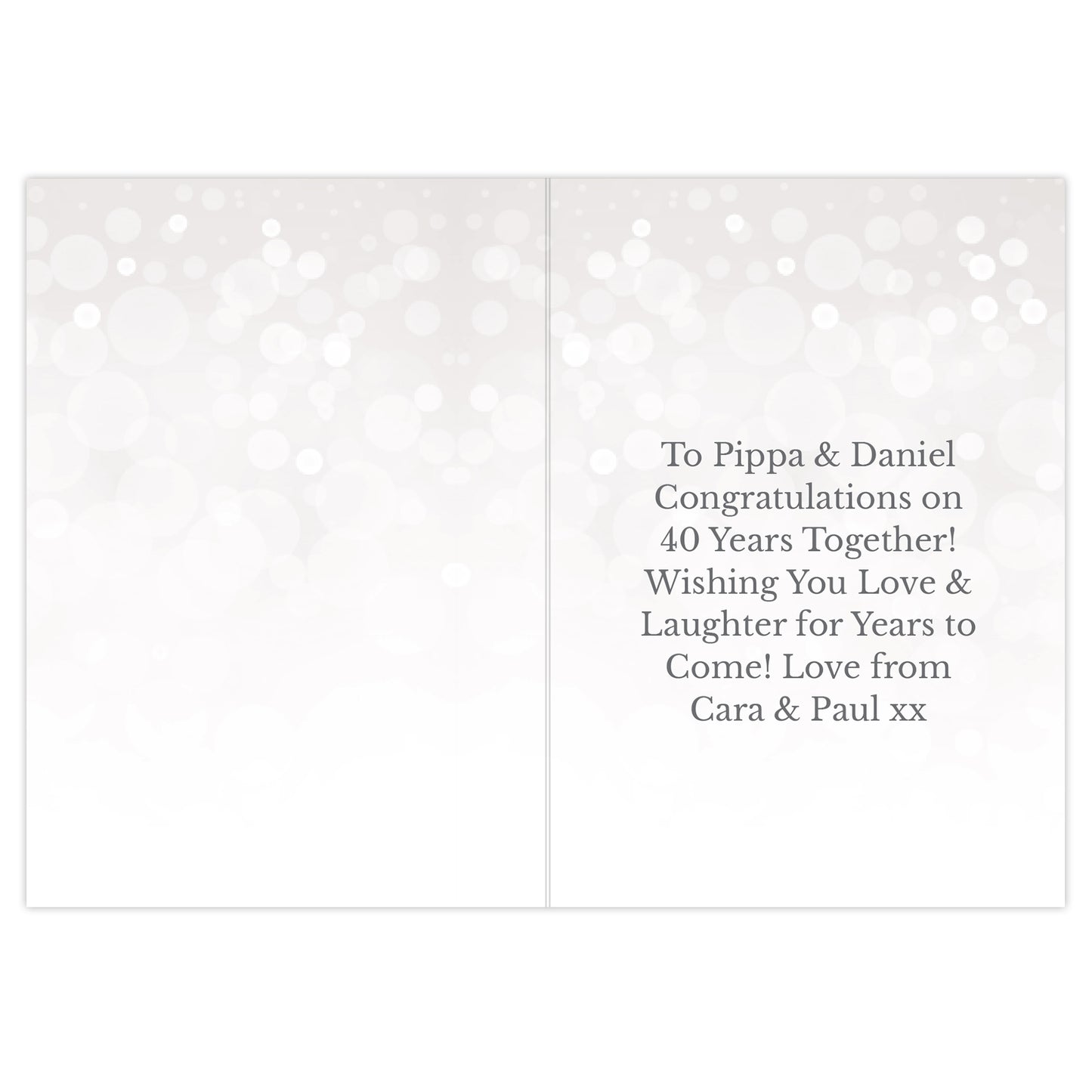 Personalised 40th Ruby Anniversary Card - image 3