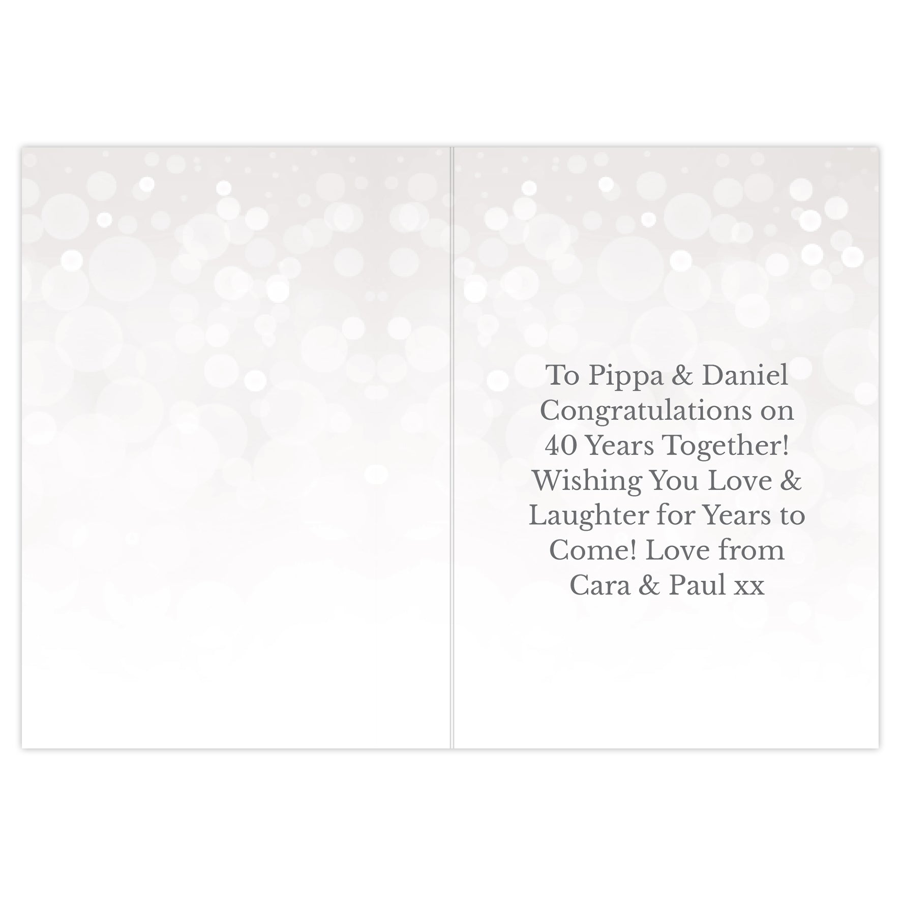 Personalised 40th Ruby Anniversary Card - image 3
