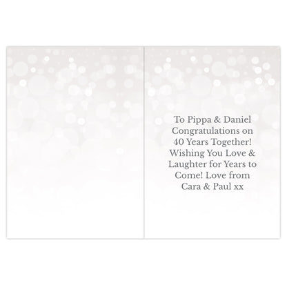 Personalised 40th Ruby Anniversary Card - image 3