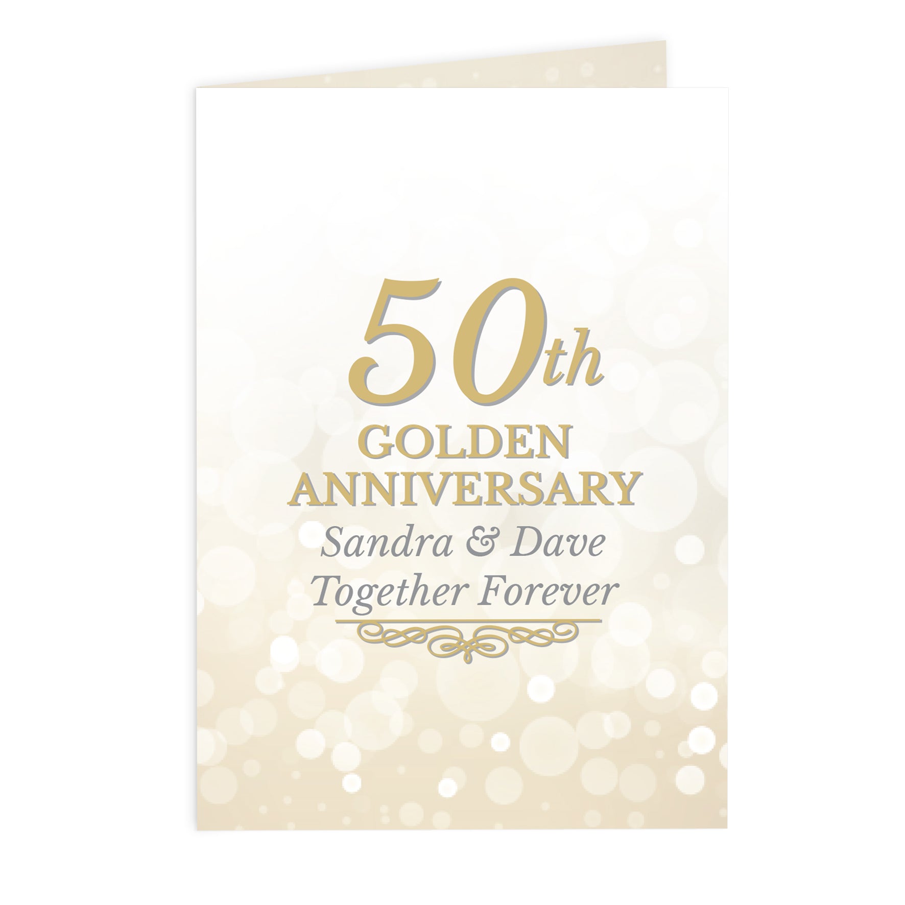 Personalised 50th Golden Anniversary Card - image 2