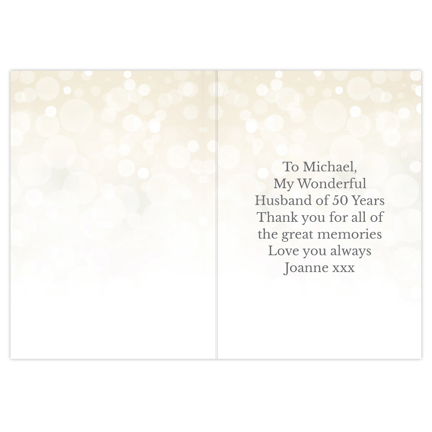 Personalised 50th Golden Anniversary Card - image 3