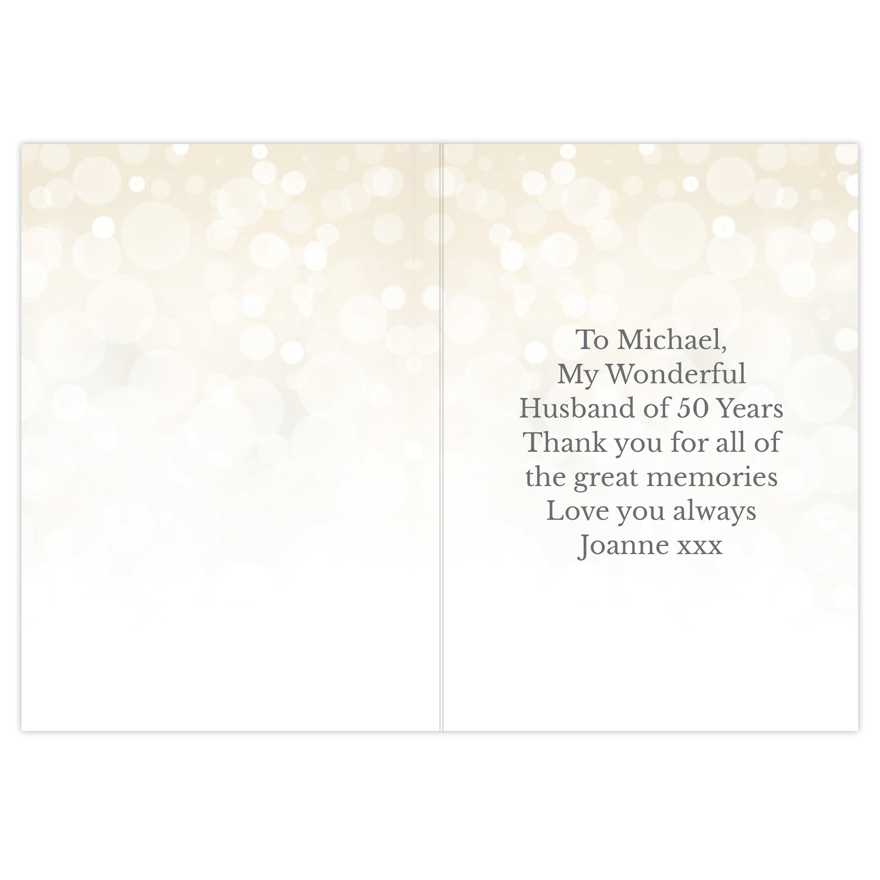 Personalised 50th Golden Anniversary Card - image 3