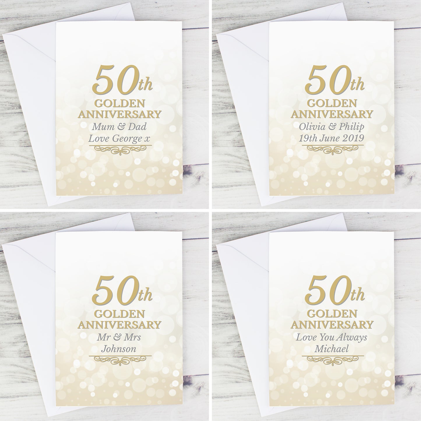 Personalised 50th Golden Anniversary Card - image 4