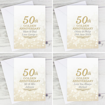 Personalised 50th Golden Anniversary Card - image 4