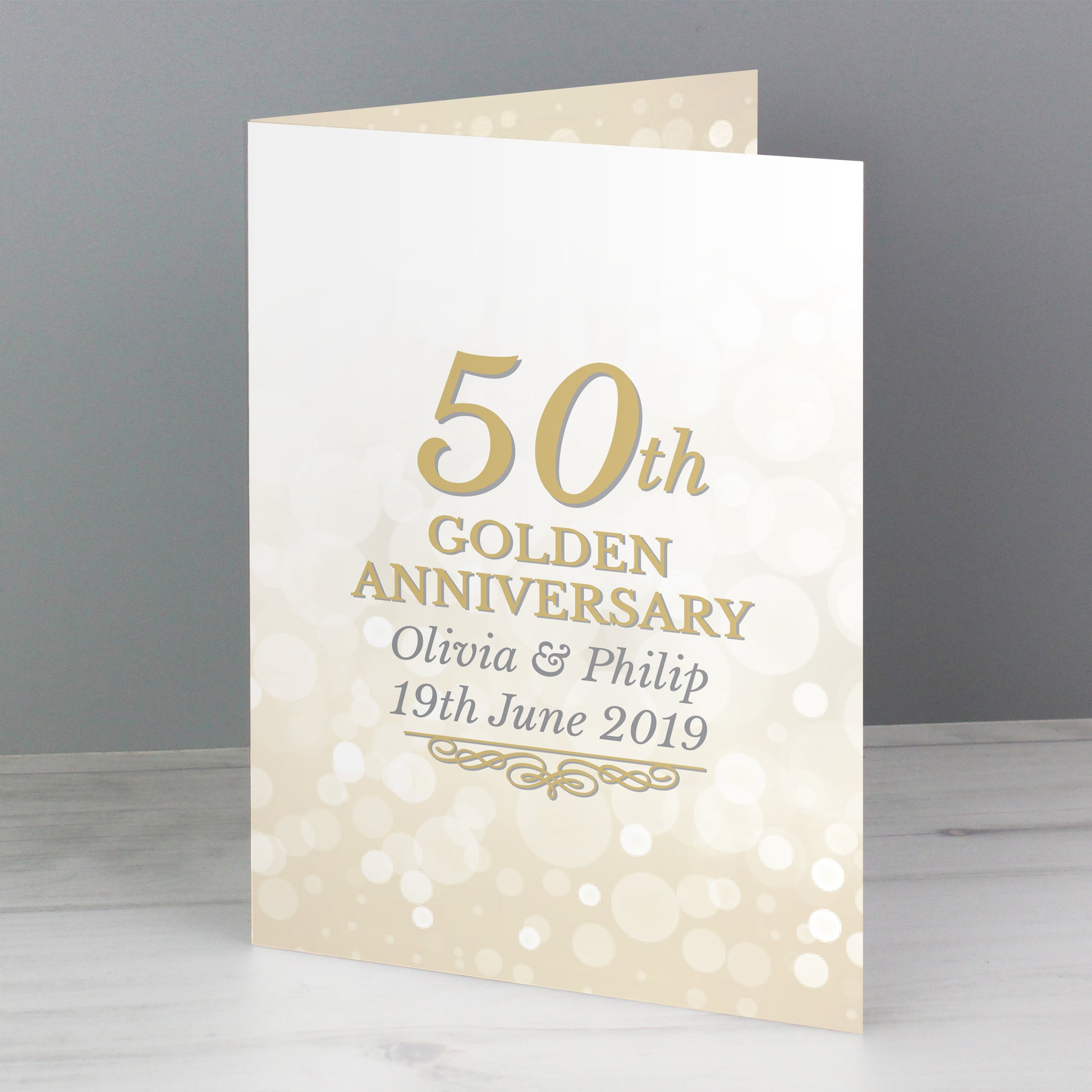 Personalised 50th Golden Anniversary Card - image 5