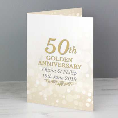 Personalised 50th Golden Anniversary Card - image 5