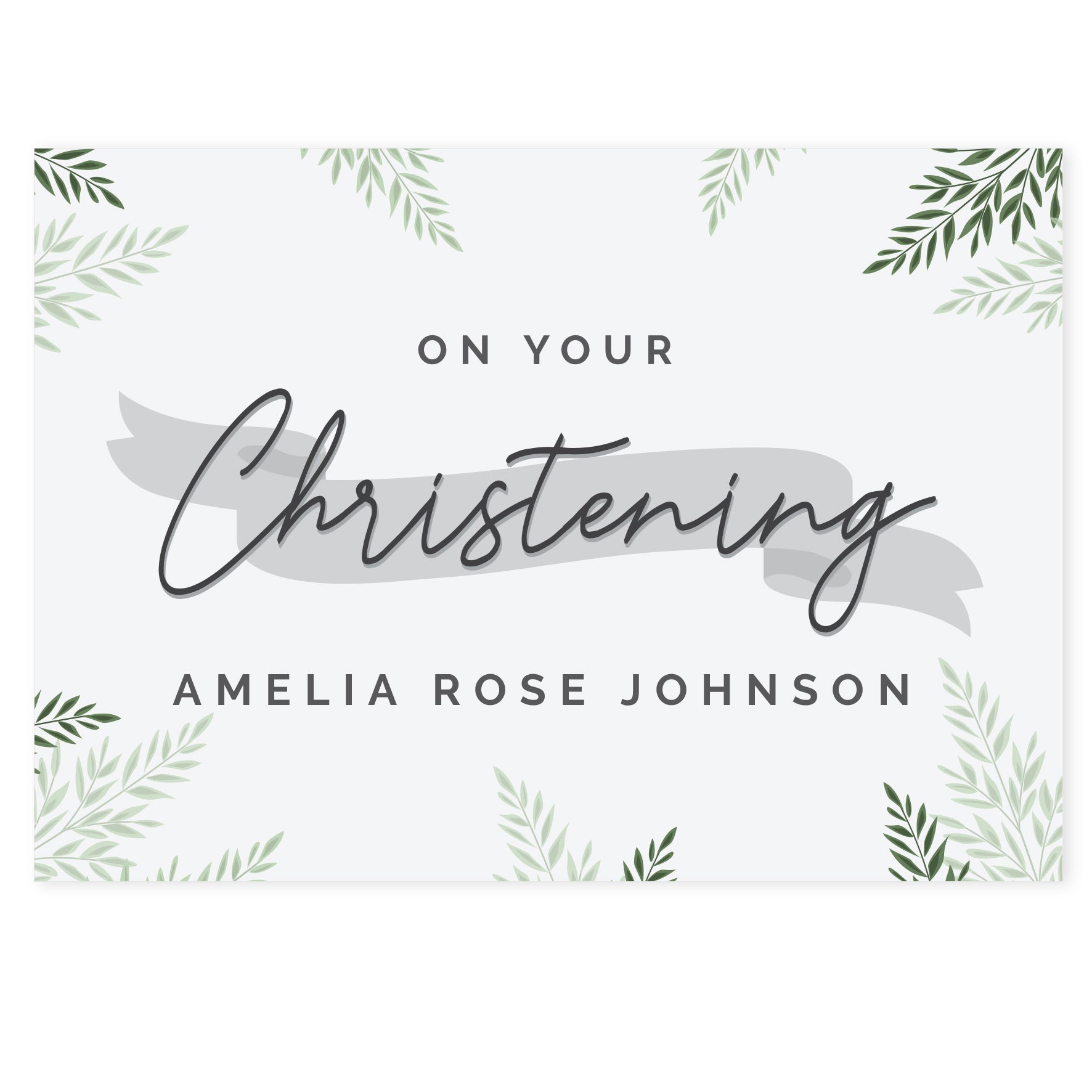 Personalised Christening Card - image 2