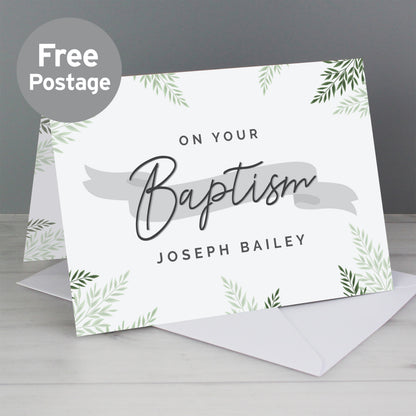 Personalised Baptism Card from Heartfelt Gifts