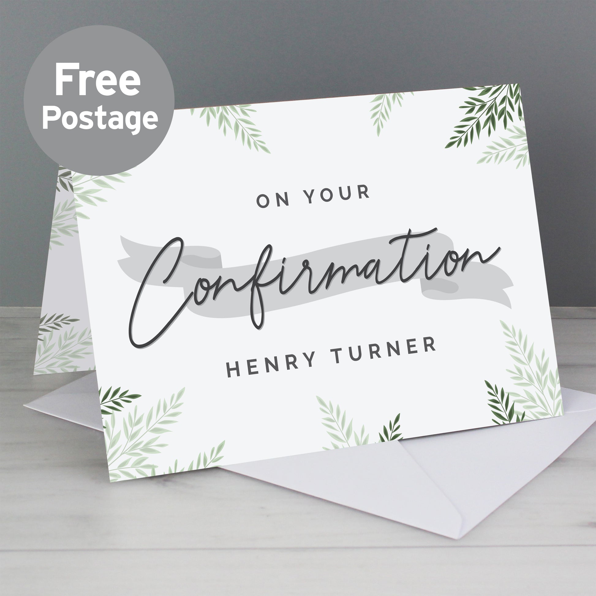 Personalised Confirmation Card from Heartfelt Gifts