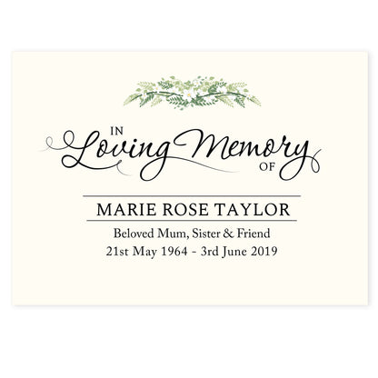 Personalised In Loving Memory Card - image 2