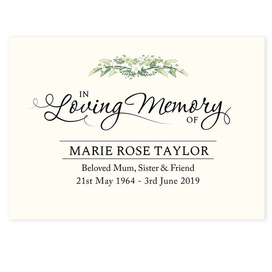 Personalised In Loving Memory Card - image 2