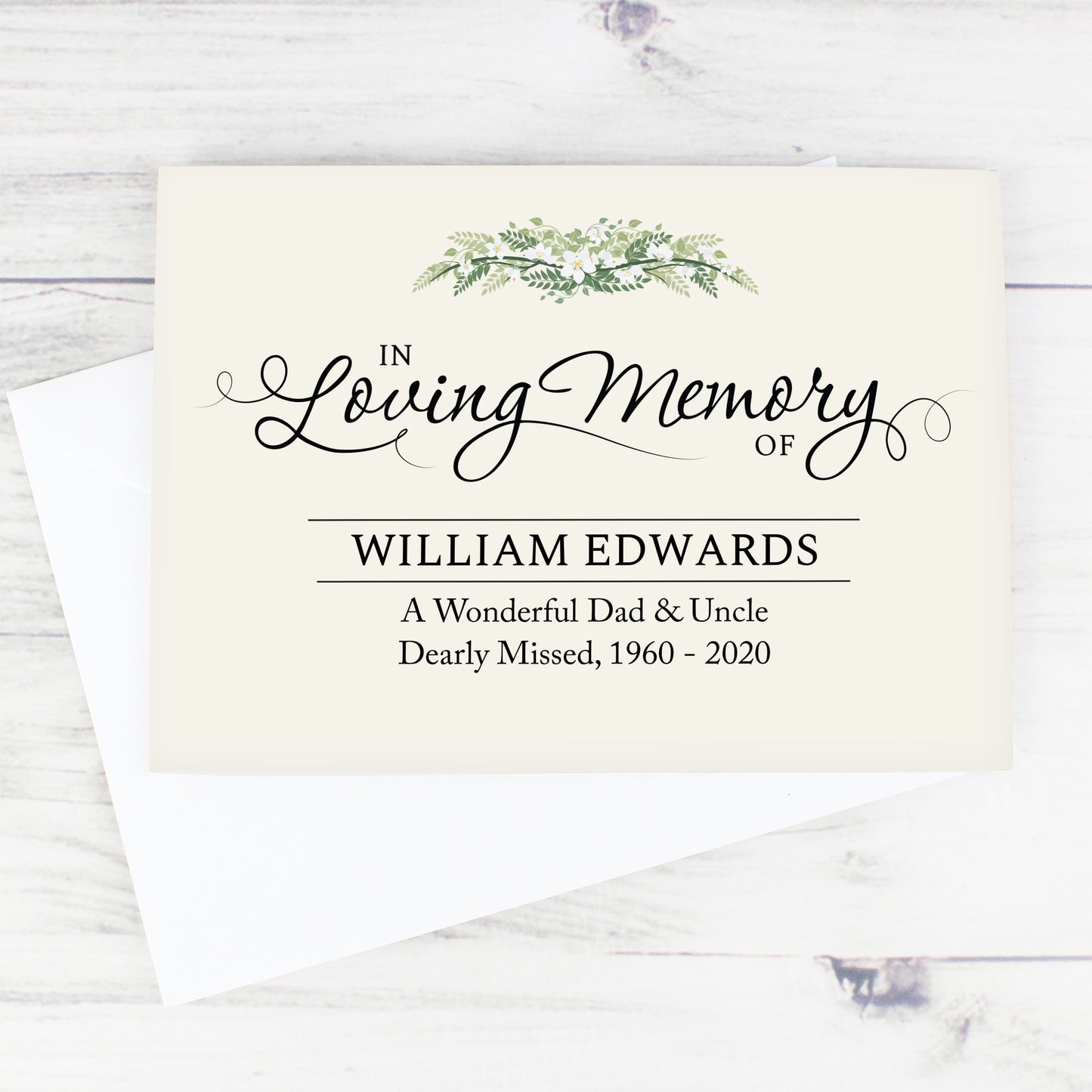 Personalised In Loving Memory Card - image 4