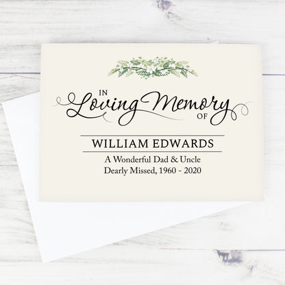 Personalised In Loving Memory Card - image 4