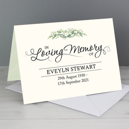 Personalised In Loving Memory Card - image 5