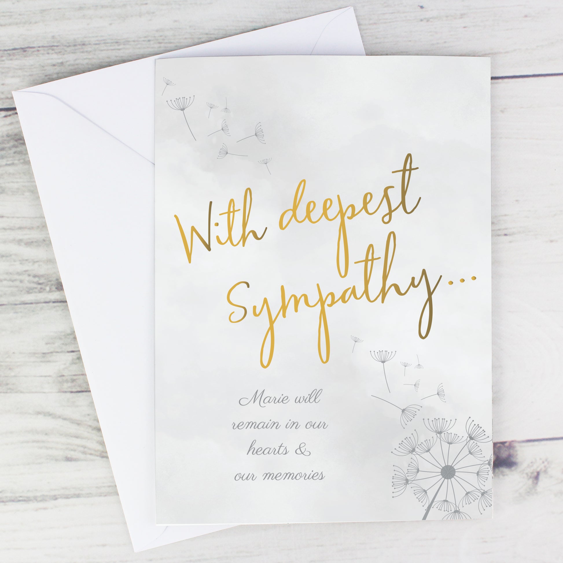Personalised Deepest Sympathy Card - image 5