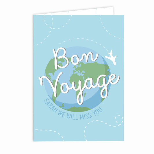 Personalised Bon Voyage Card - image 2