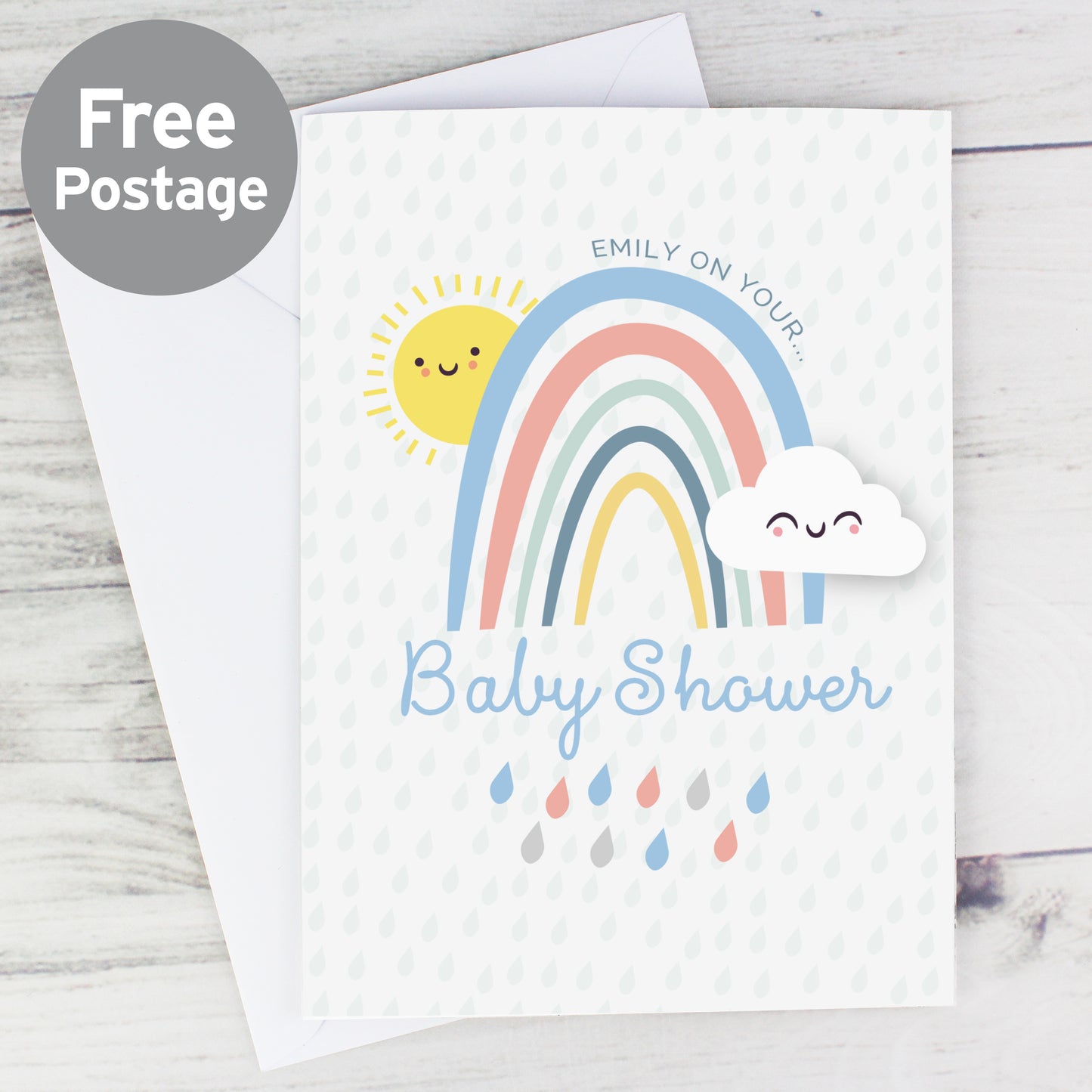 Personalised Baby Shower and New Baby Card from Heartfelt Gifts
