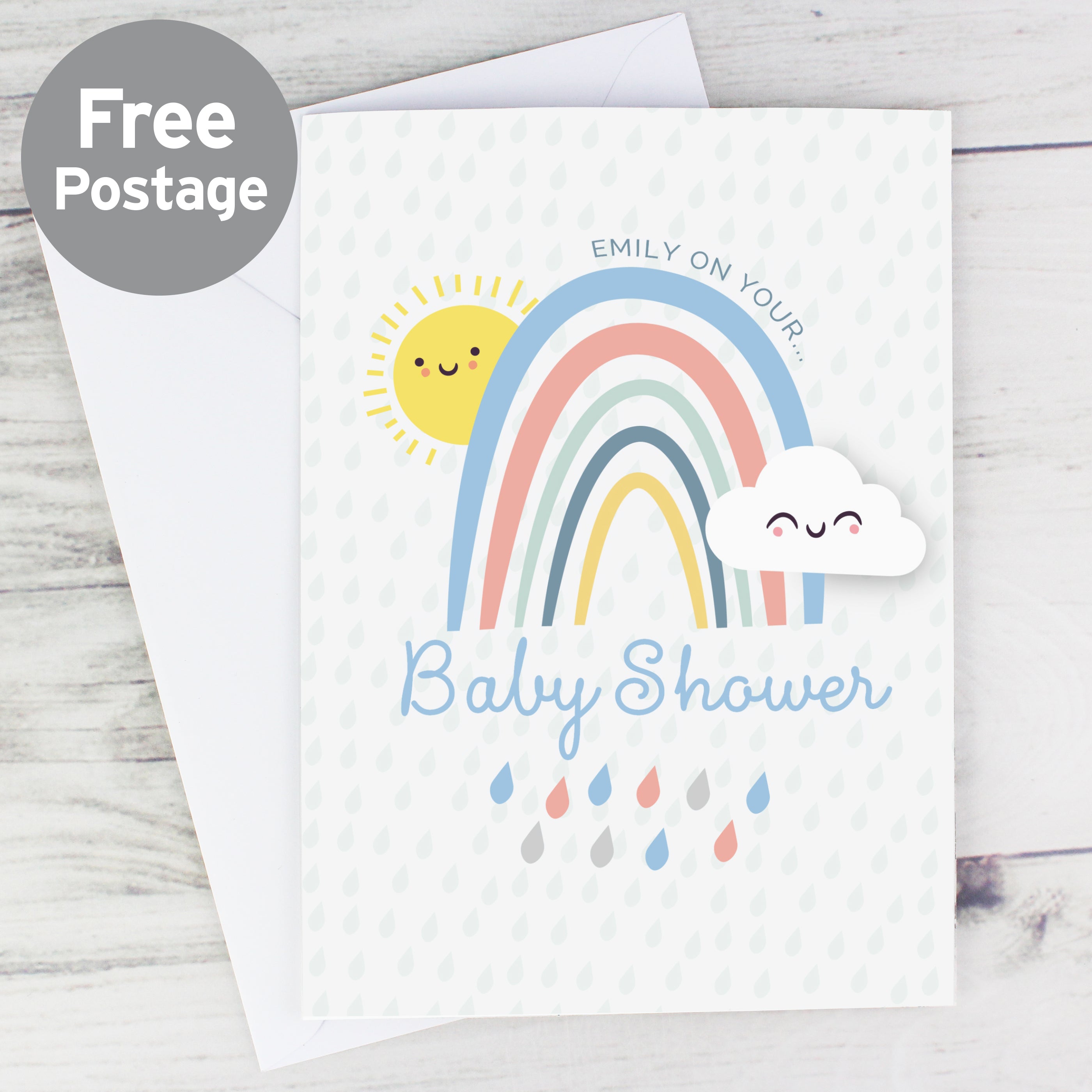 Personalised Baby Shower and New Baby Card from Heartfelt Gifts