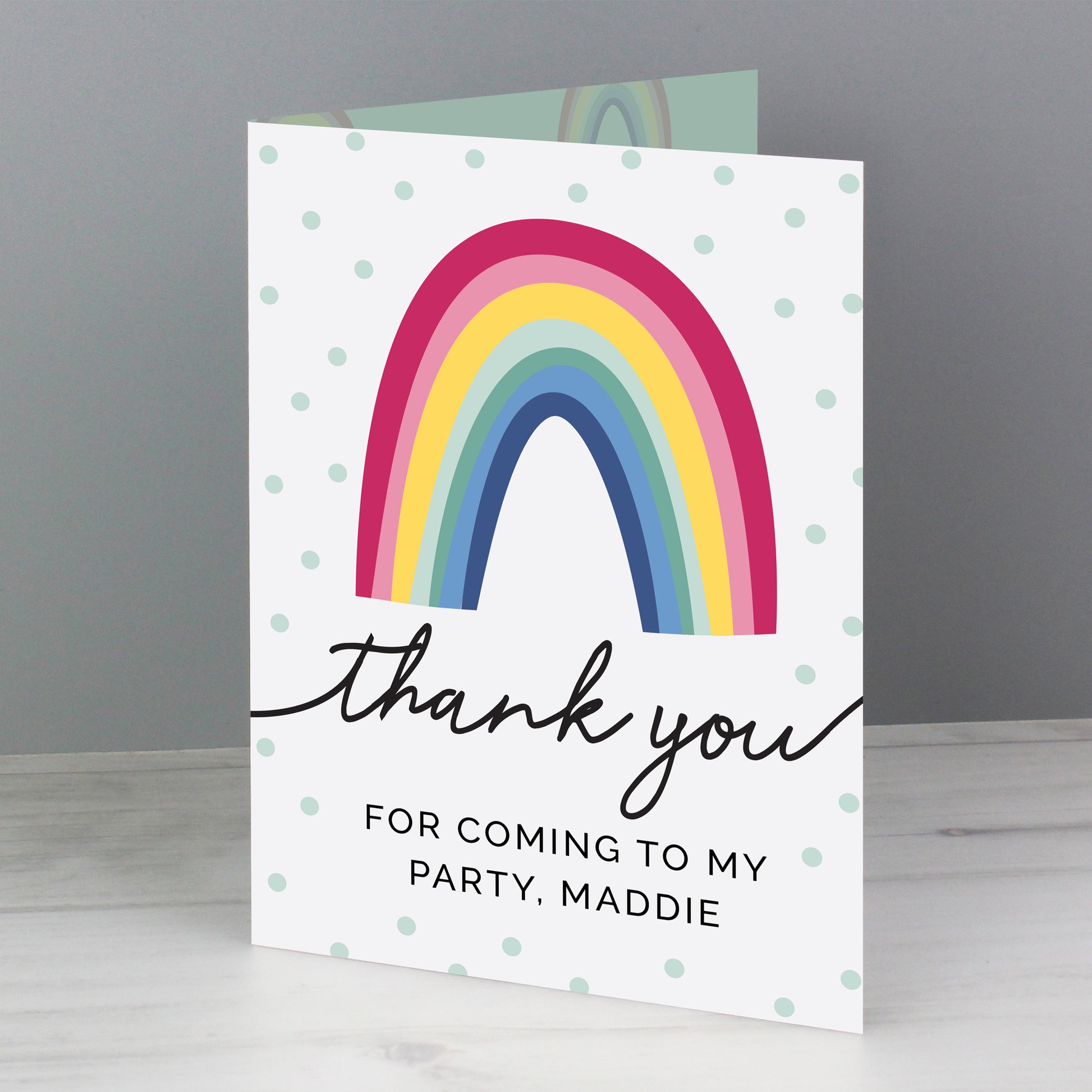 Personalised Rainbow Thank You Card - image 6