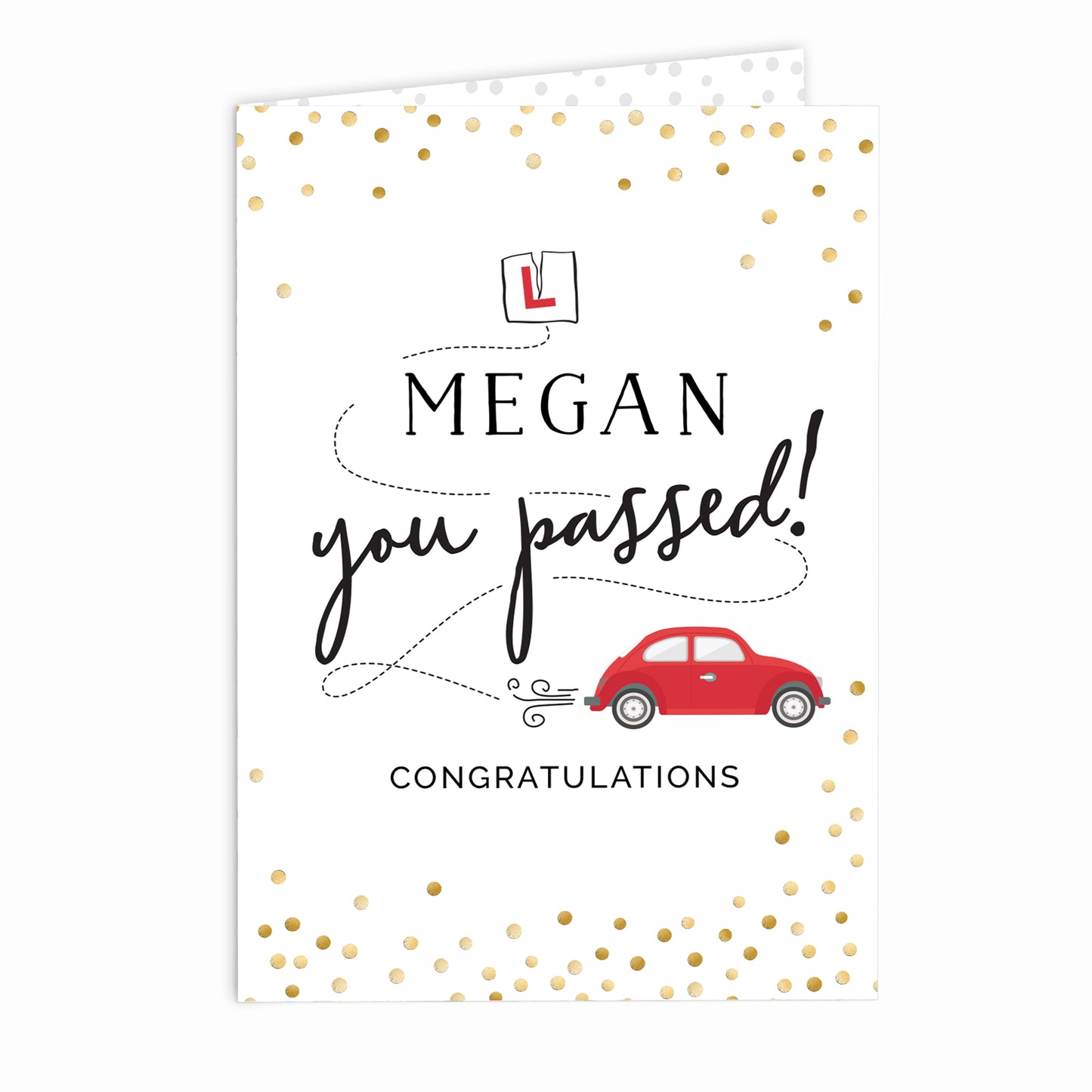 Personalised Passed Driving Test Card - image 2