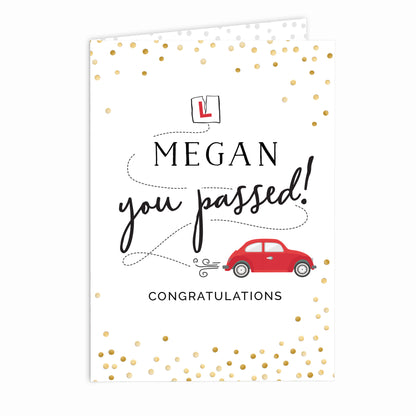 Personalised Passed Driving Test Card - image 2