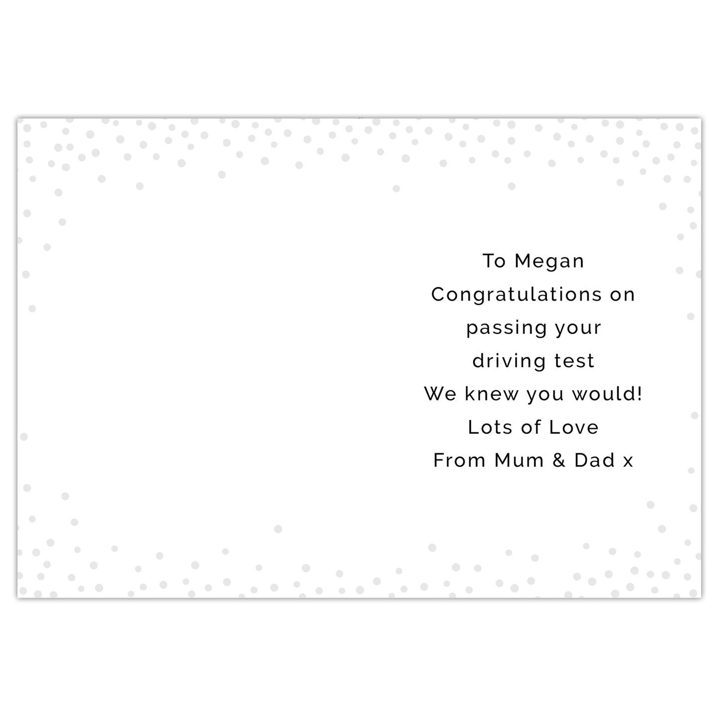 Personalised Passed Driving Test Card - image 3