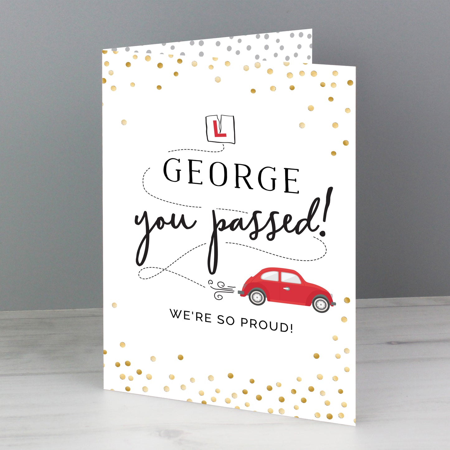 Personalised Passed Driving Test Card - image 4