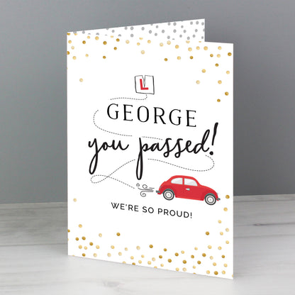 Personalised Passed Driving Test Card - image 4