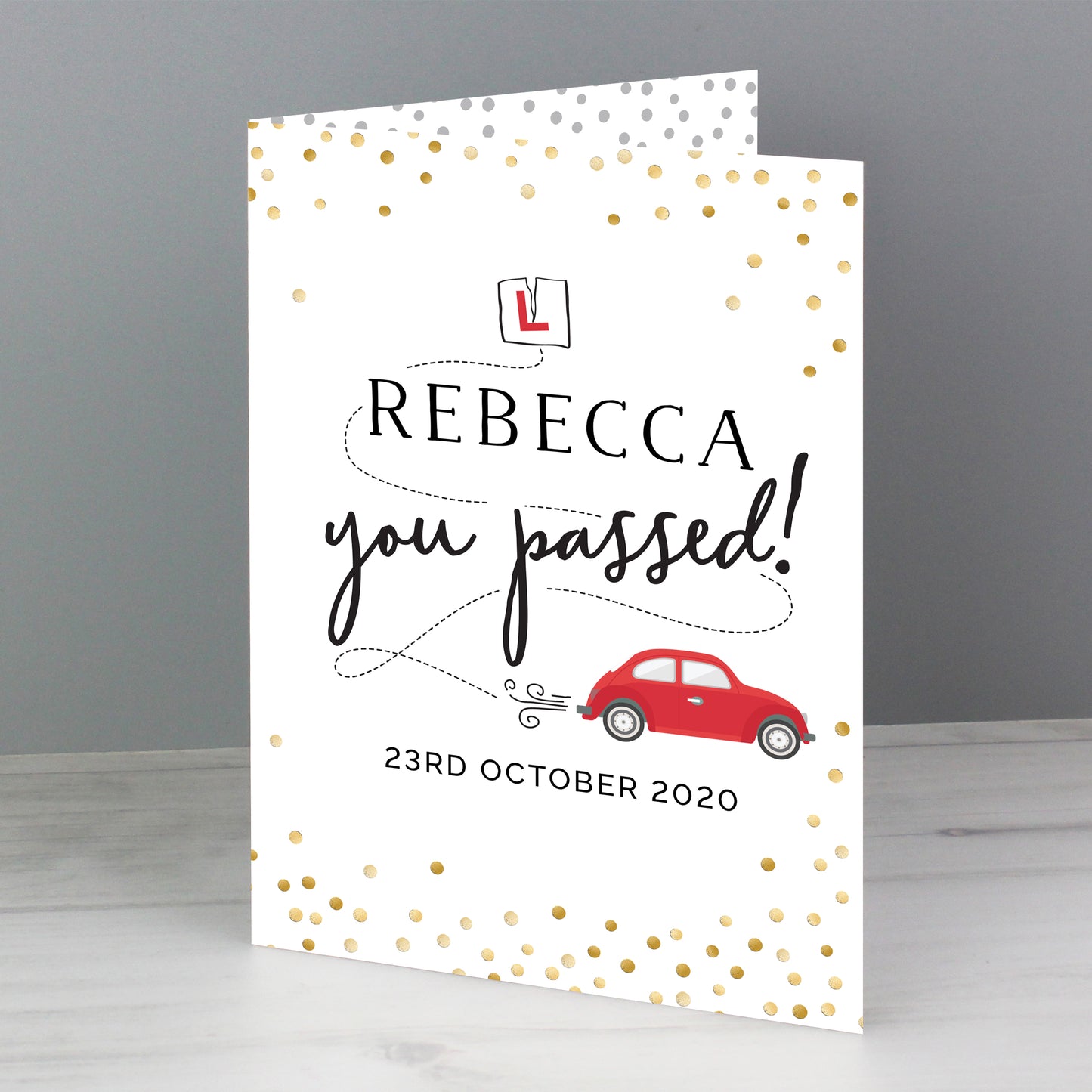 Personalised Passed Driving Test Card - image 5