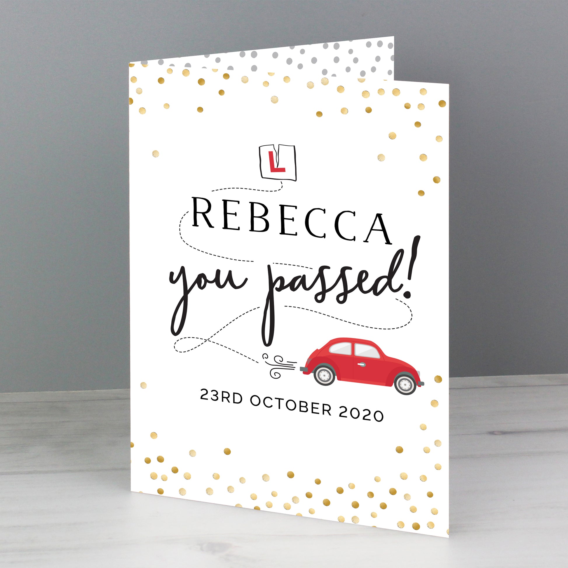 Personalised Passed Driving Test Card - image 5