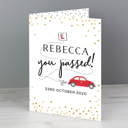 Personalised Passed Driving Test Card - image 5