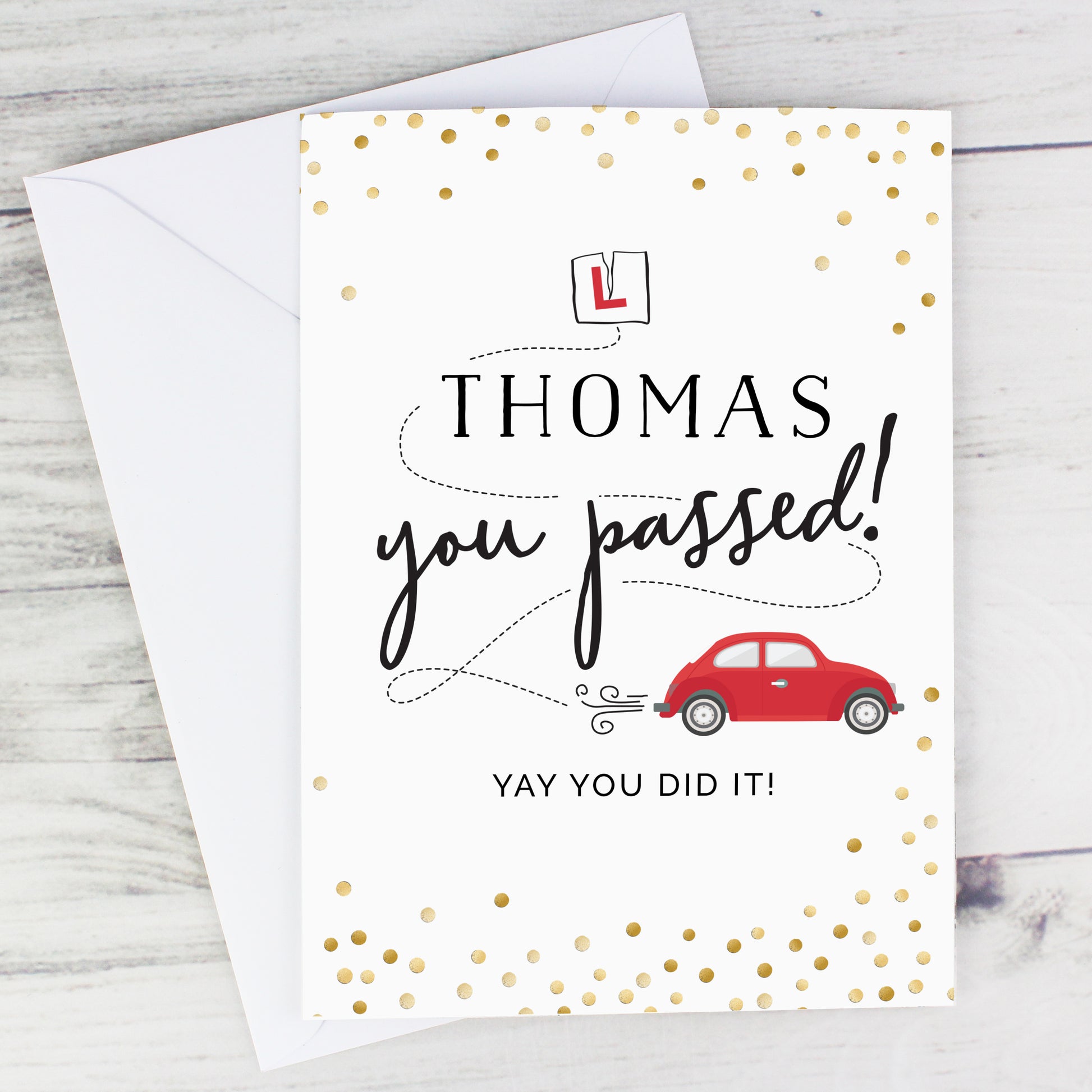 Personalised Passed Driving Test Card - image 6