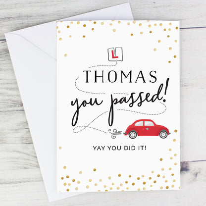 Personalised Passed Driving Test Card - image 6