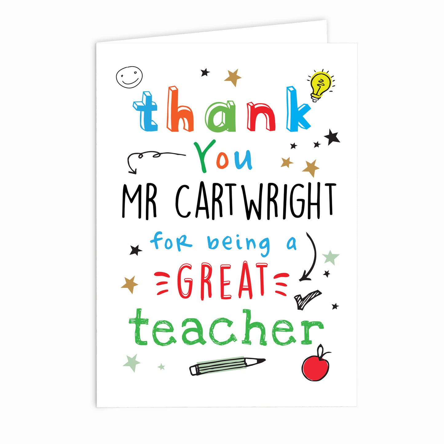 Personalised Thank You Teacher Card - image 2