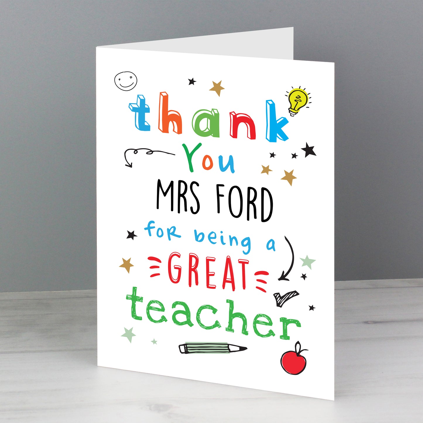 Personalised Thank You Teacher Card - image 4