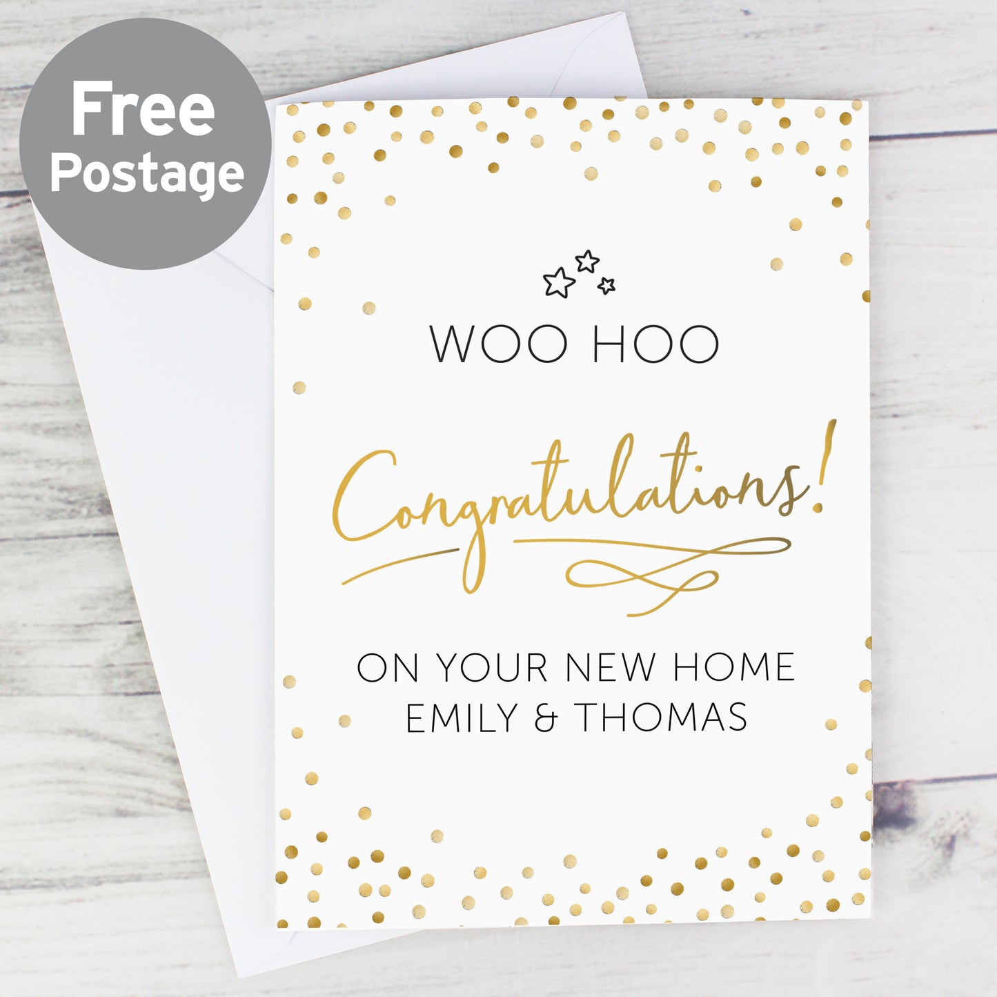 Personalised Congratulations Card from Heartfelt Gifts