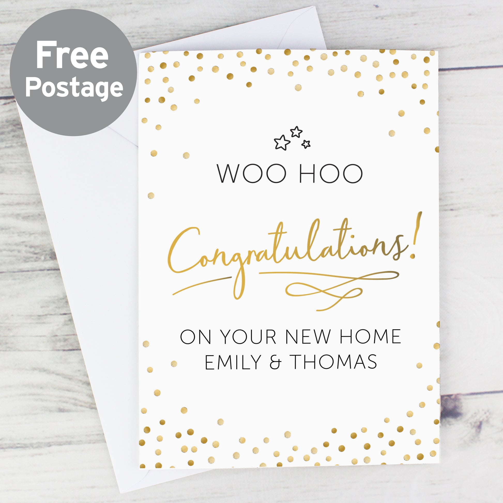 Personalised Congratulations Card from Heartfelt Gifts