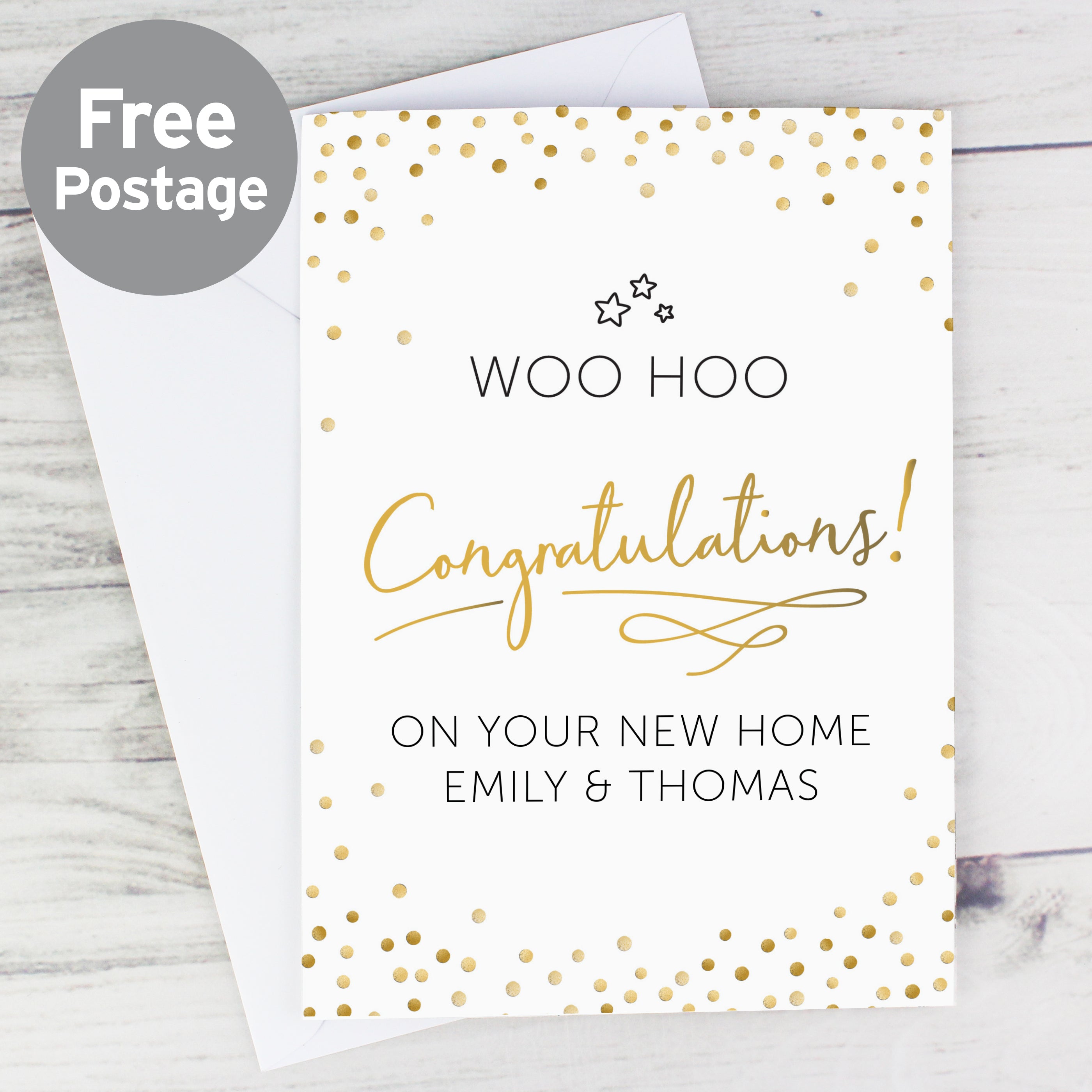 Personalised Congratulations Card from Heartfelt Gifts
