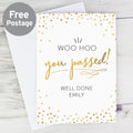 Personalised You Passed! Card from Heartfelt Gifts