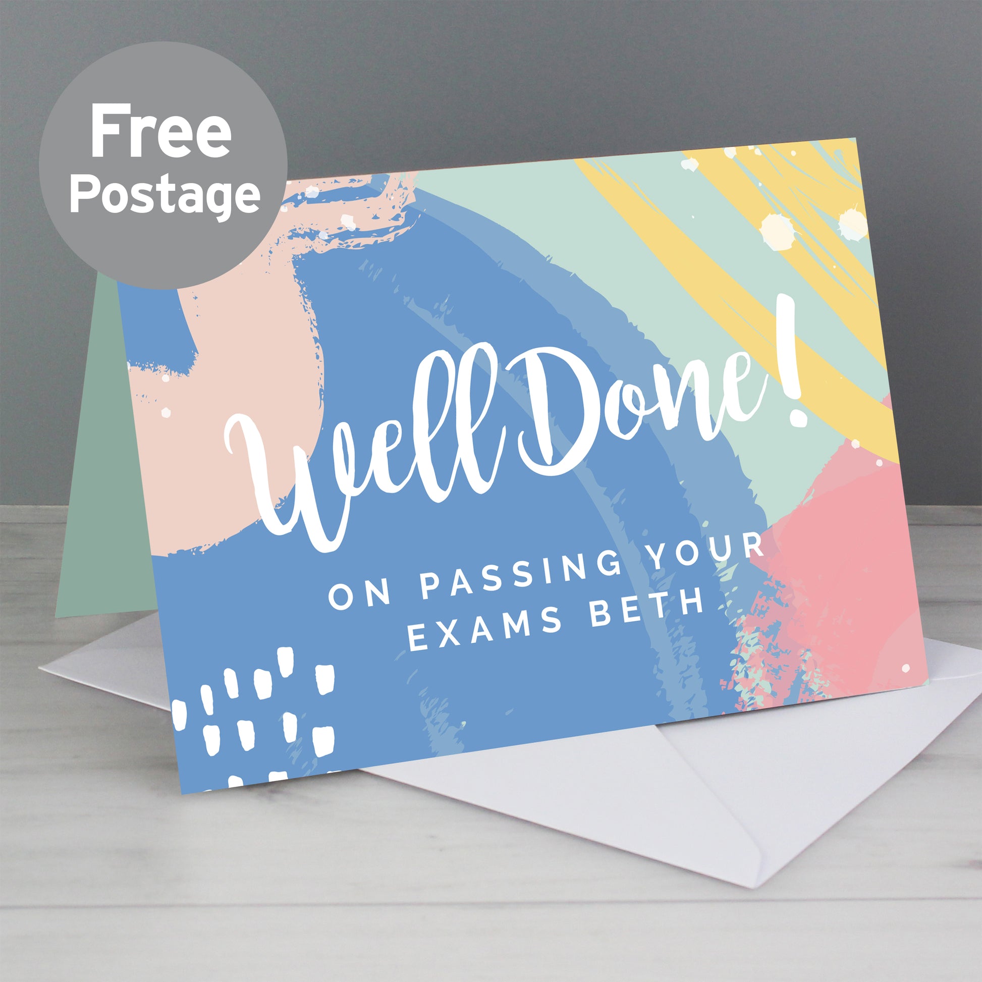 Personalised Well Done! Card from Heartfelt Gifts