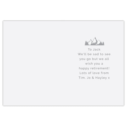 Personalised Leaving Retirement Adventure Card - image 3