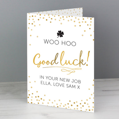 Personalised Good Luck Card - image 4