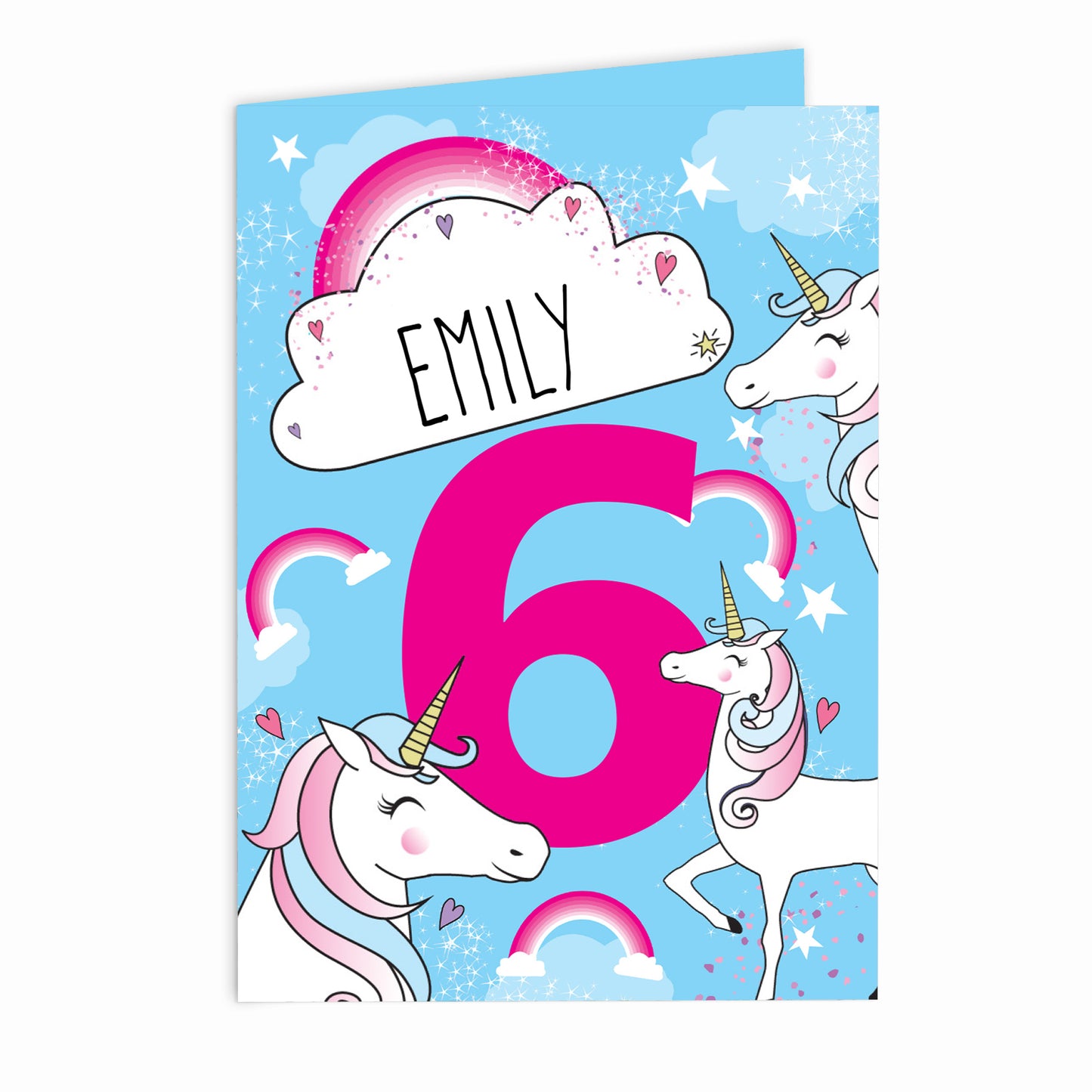 Personalised Unicorn Birthday Card - image 2