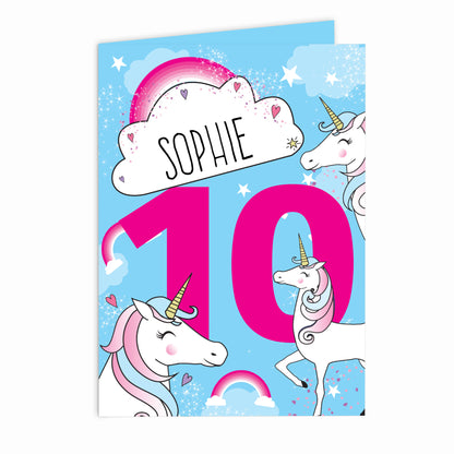Personalised Unicorn Birthday Card - image 5