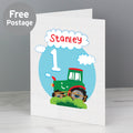 Personalised Tractor Birthday Card from Heartfelt Gifts